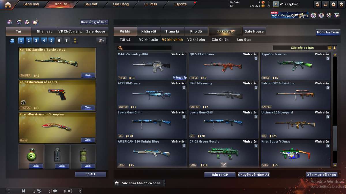 shop acc cf uy tin gia re